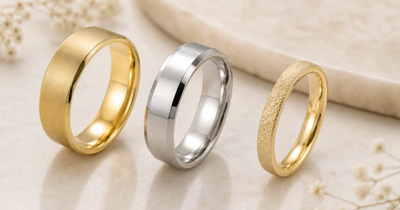 Diferentes acabados en argollas de matrimonio: ¿Cuál es el ideal para ustedes?