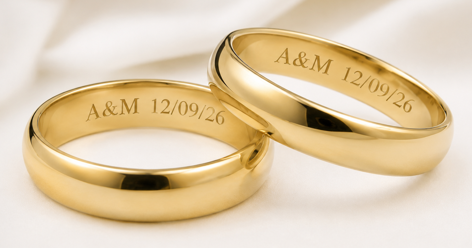Ideas de grabado para tus argollas de matrimonio
