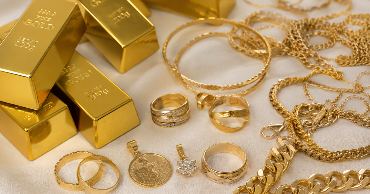 ¿Cuál es la diferencia entre el oro de 10, 14, 18 y 24 kilates?