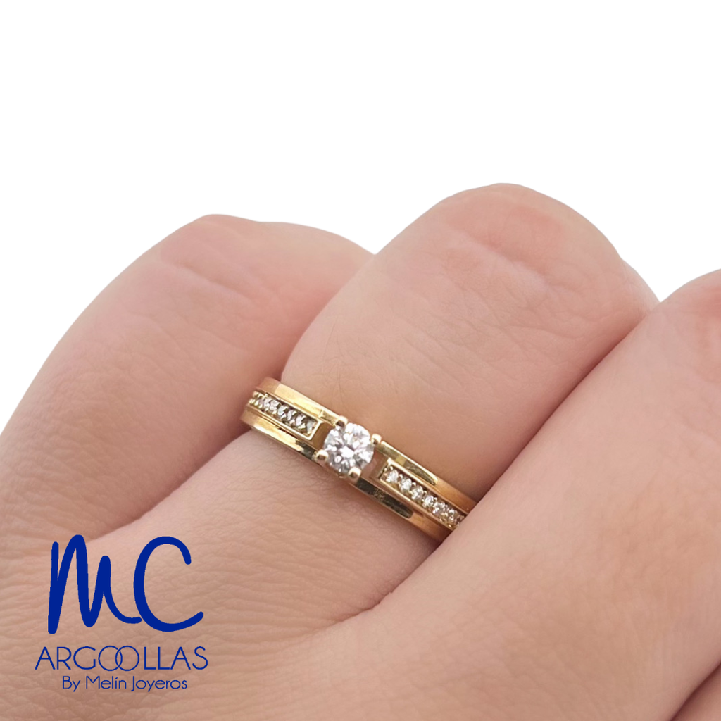 ANILLO DE COMPROMISO DIAMANTE NATURAL - B6482
