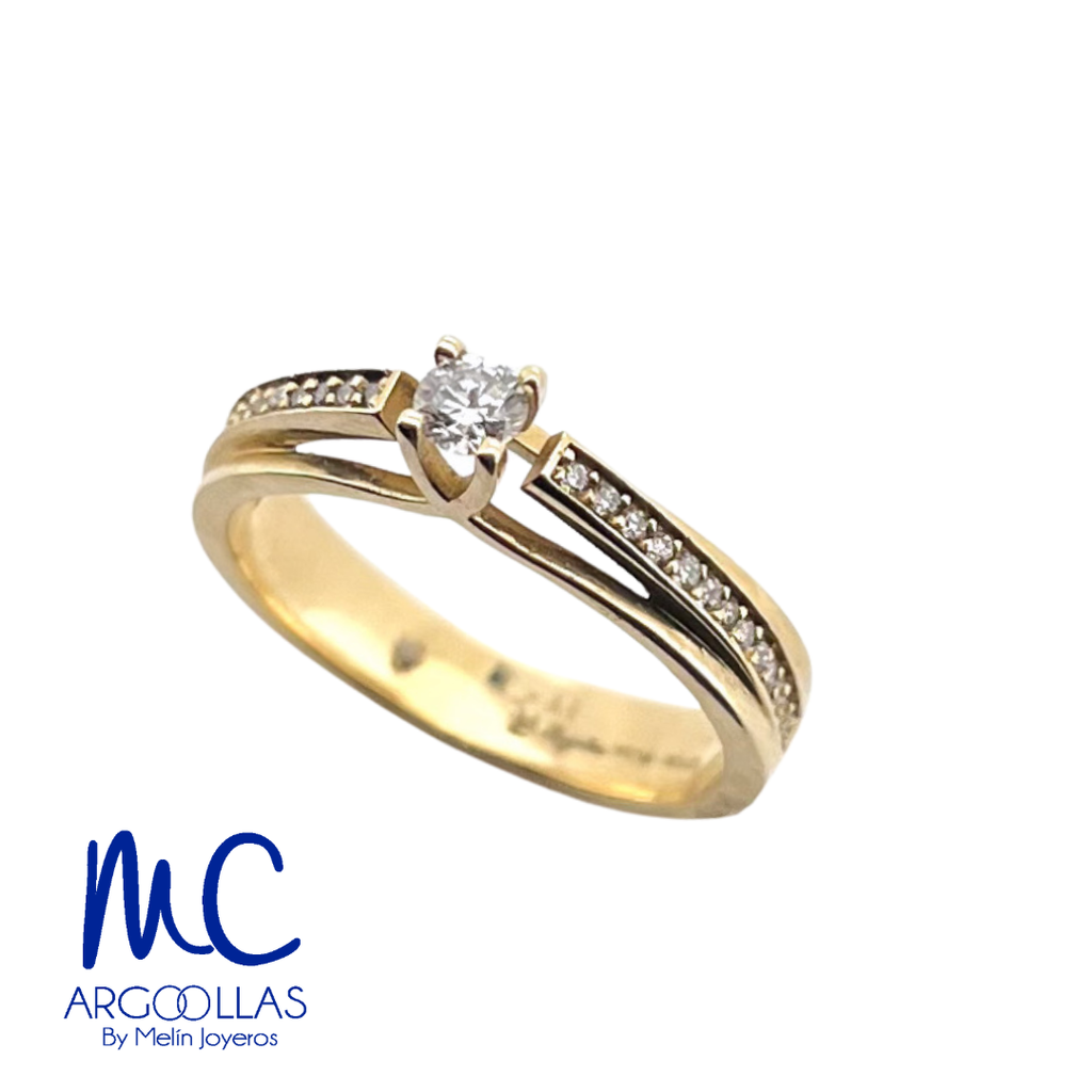 ANILLO DE COMPROMISO DIAMANTE NATURAL - B6482
