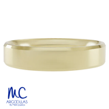 Argolla de matrimonio de oro amarillo 10k y 14k · 5 mm · estilo recto · acabado lustre · modelo F202135