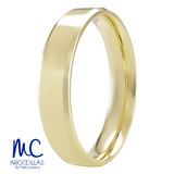 Argolla de matrimonio de oro amarillo 10k y 14k · 5 mm · estilo recto · acabado lustre · modelo F202135