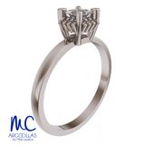 Anillo de compromiso de oro amarillo 10k y 14k · modelo FHJ749