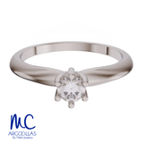 Anillo de compromiso de oro amarillo 10k y 14k · modelo FZ3145