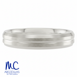 Argolla de matrimonio de oro amarillo 10k y 14k · 4 mm · estilo recto · acabado mate