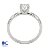 Anillo de compromiso de diamante de laboratorio 0.54 ct · corte redondo brillante · color D · claridad VVS2 · oro blanco 14k · modelo 688517605