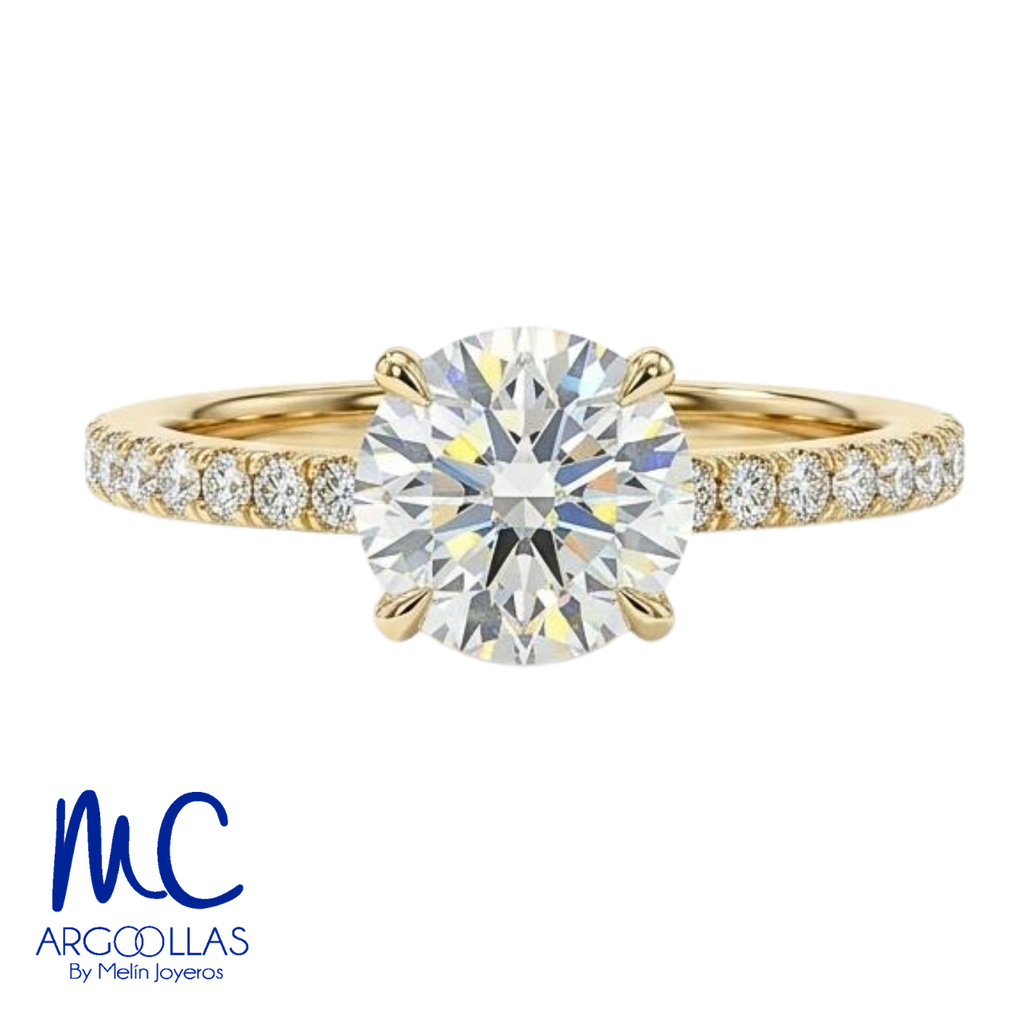 ANILLO DE COMPROMISO DIAMANTE DE LABORATORIO - 678566086