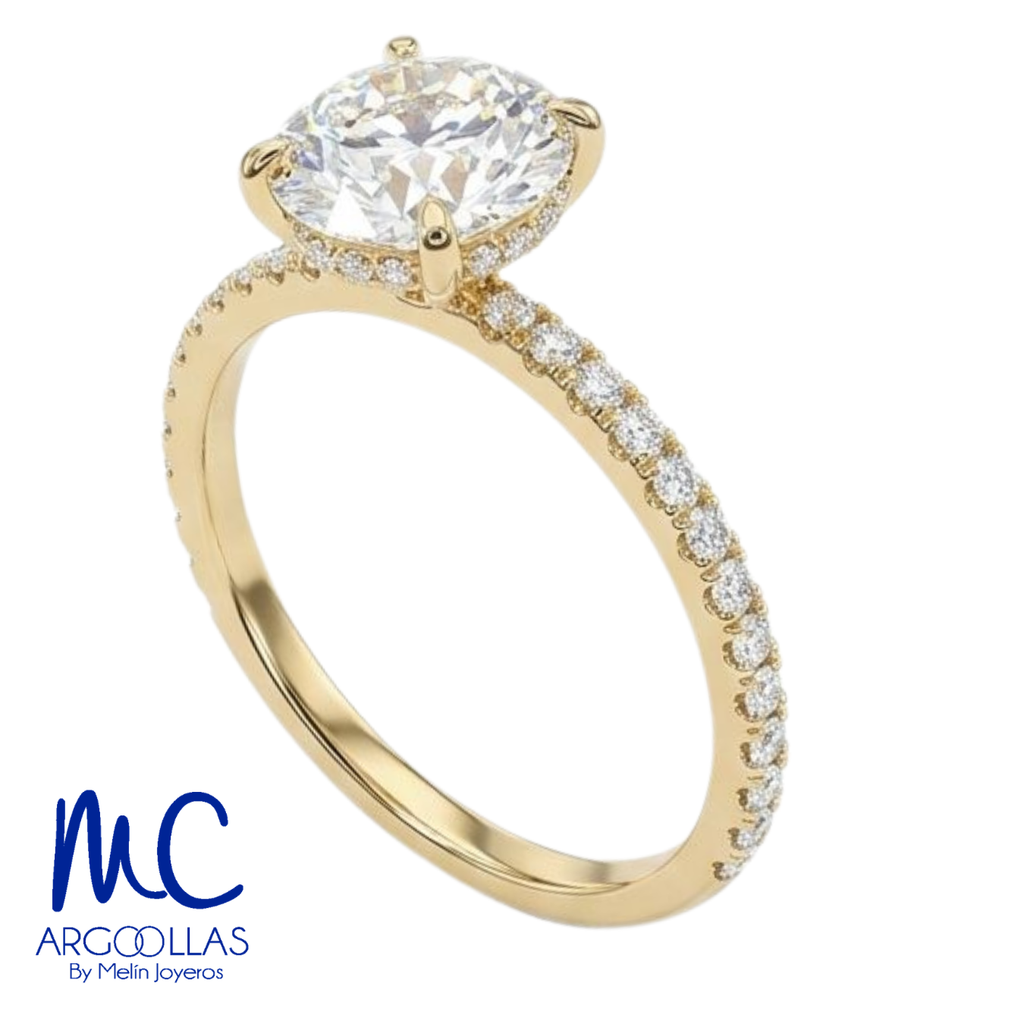 ANILLO DE COMPROMISO DIAMANTE DE LABORATORIO - 678566086