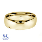 Argolla de matrimonio clasicas de oro amarillo 10k y 14k · 6, 5, 4, 3 mm · estilo confort · acabado lustre · modelo A10K