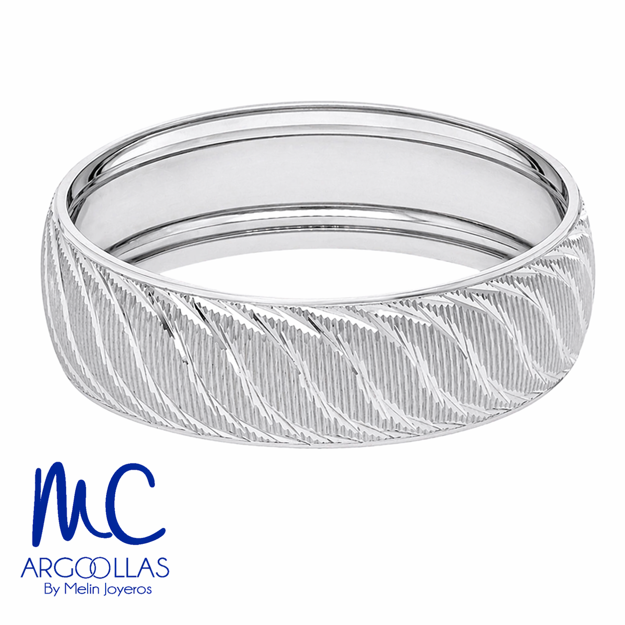 Argolla de matrimonio de oro amarillo 10k y 14k · 6 mm · estilo confort