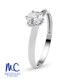 Anillo de compromiso de oro amarillo 10k y 14k · modelo G2269
