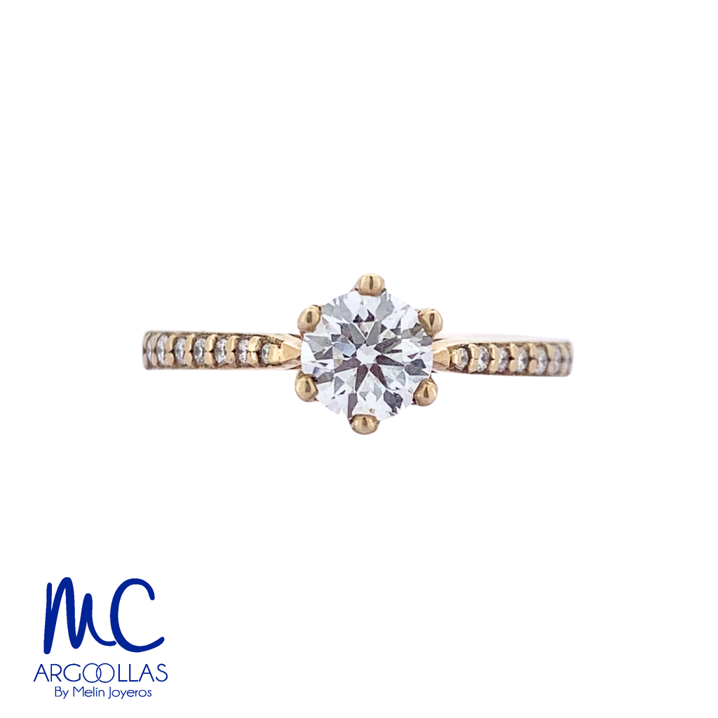 ANILLO DE COMPROMISO DIAMANTE DE LABORATORIO - 586374570
