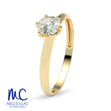 Anillo de compromiso de oro amarillo 10k y 14k · modelo G2269