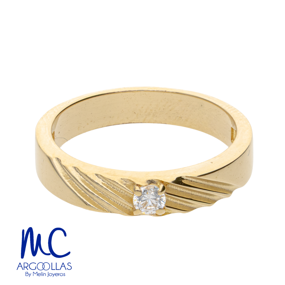 Argolla de matrimonio de oro amarillo 10k y 14k · 3 mm · estilo recta · modelo F208913