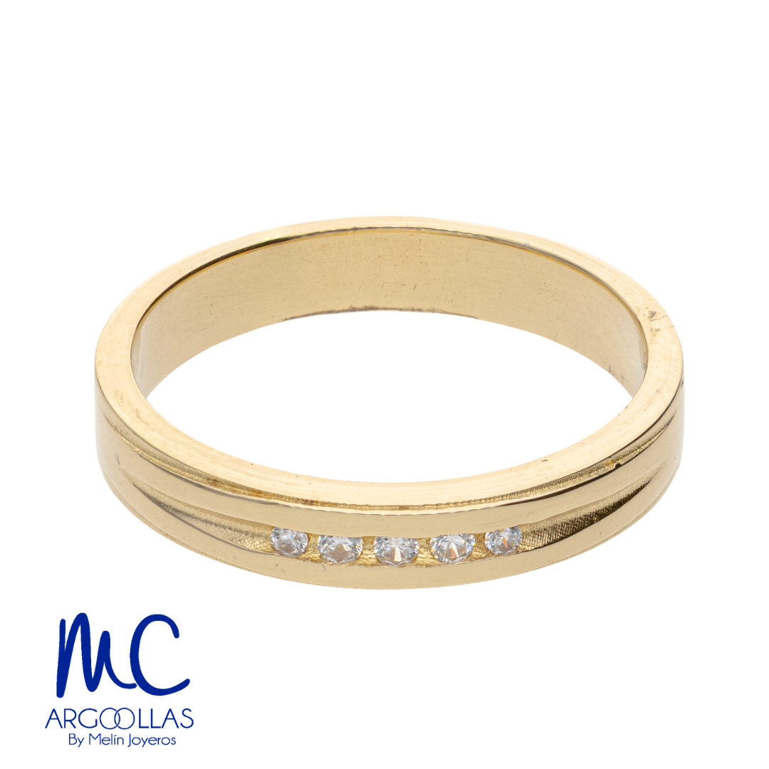 Argolla de matrimonio de oro amarillo 10k y 14k · 3 mm · estilo recta · modelo F208833