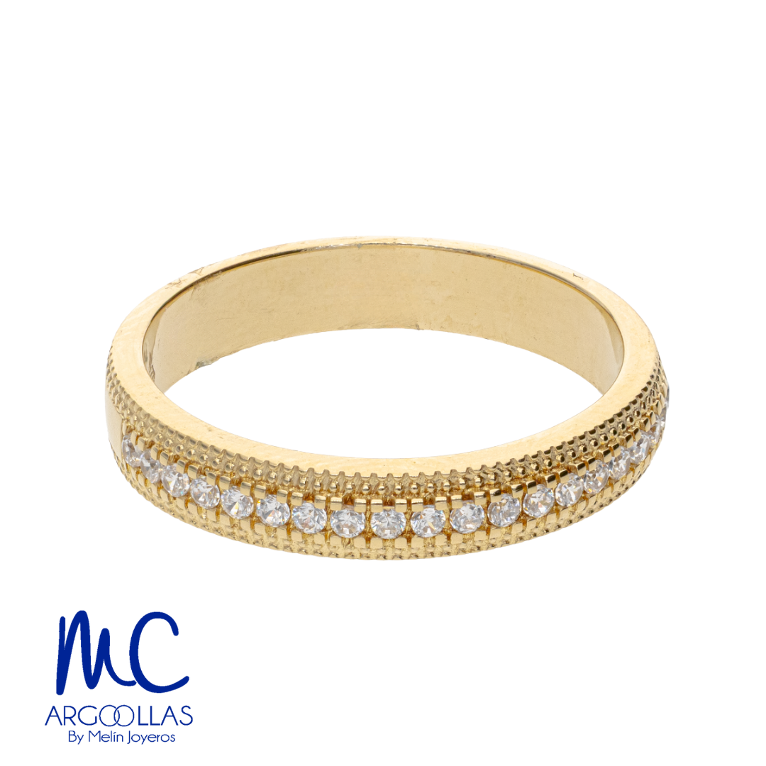 Argolla de matrimonio de oro amarillo 10k y 14k · 3 mm · estilo recta · modelo F208813