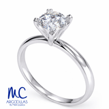 Anillo de compromiso de oro amarillo 10k y 14k · modelo F8795