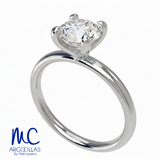 Anillo de compromiso de oro amarillo 10k y 14k · modelo F8794