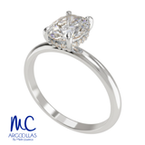 Anillo de compromiso de oro amarillo 10k y 14k · modelo F8791