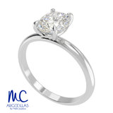 Anillo de compromiso de oro amarillo 10k y 14k · modelo F8790