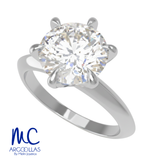 Anillo de compromiso de oro amarillo 10k y 14k · modelo F8800-100
