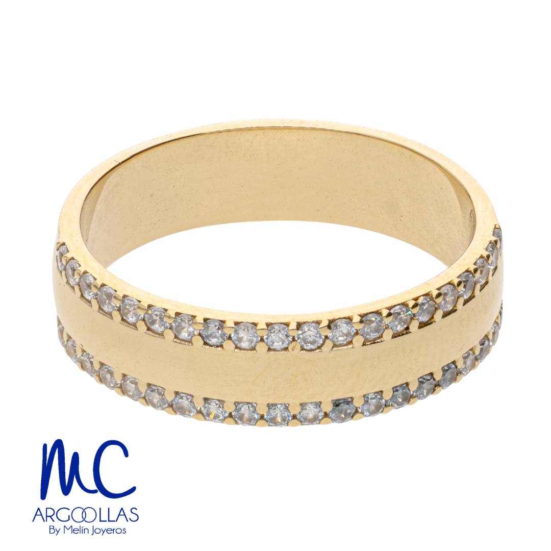 Argolla de matrimonio de oro amarillo 10k y 14k · 5 mm · estilo recta · modelo F209295