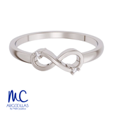 Anillo de oro amarillo 10k y 14k · con zirconia · modelo F8502
