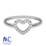 Anillo de oro amarillo 10k y 14k · con zirconia · modelo F2995