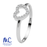 Anillo de oro amarillo 10k y 14k · con zirconia · modelo F2995