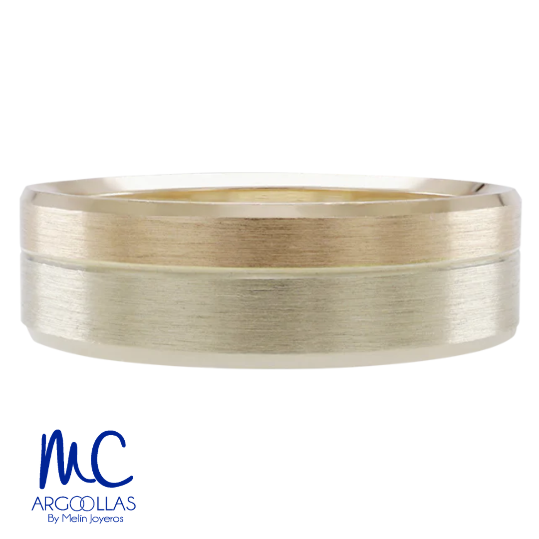 Argolla de matrimonio de oro amarillo 10k y 14k · 6 mm · estilo recta · modelo F55926