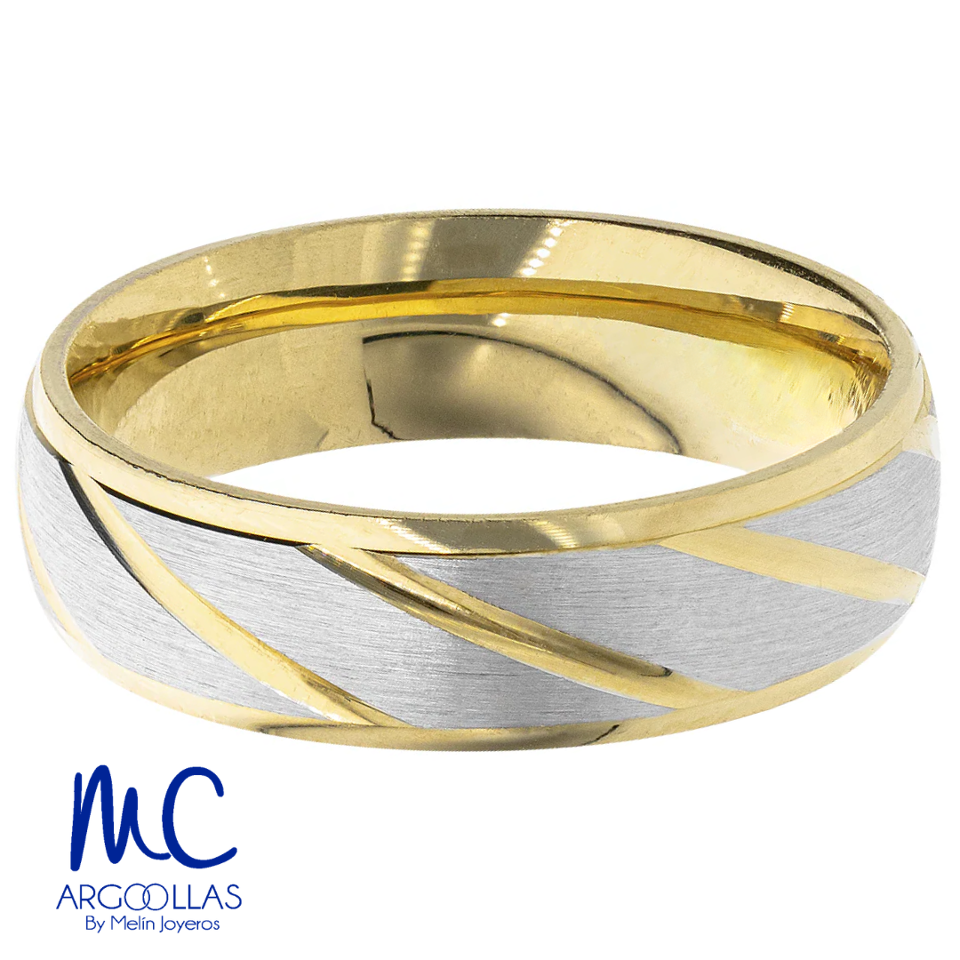 Argolla de matrimonio de oro confort 14k · 6 mm · estilo confort · acabado mate