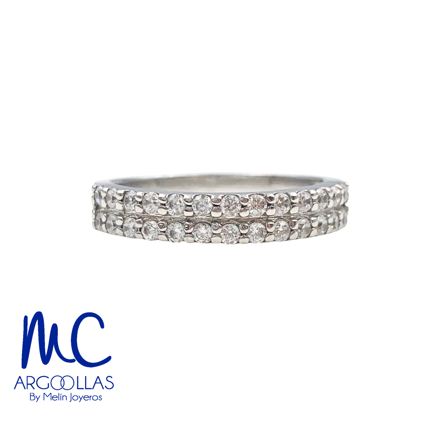 Argolla de matrimonio de oro amarillo 10k y 14k · 4 mm · estilo recta · con zirconia · modelo 243