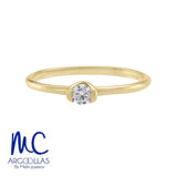 Anillo de compromiso de oro amarillo 10k y 14k · modelo Z3973