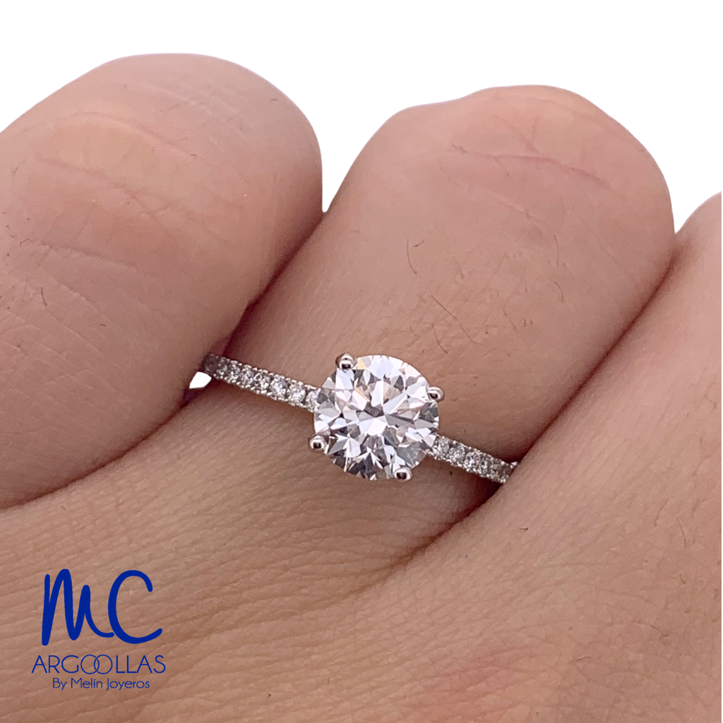 ANILLO DE COMPROMISO DIAMANTE DE LABORATORIO - 694595843