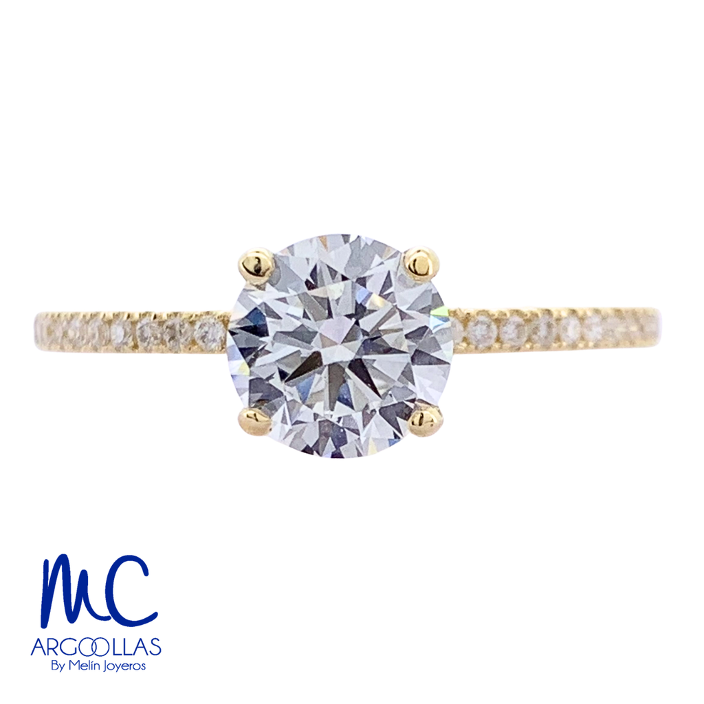 ANILLO DE COMPROMISO DIAMANTE DE LABORATORIO - 694595074