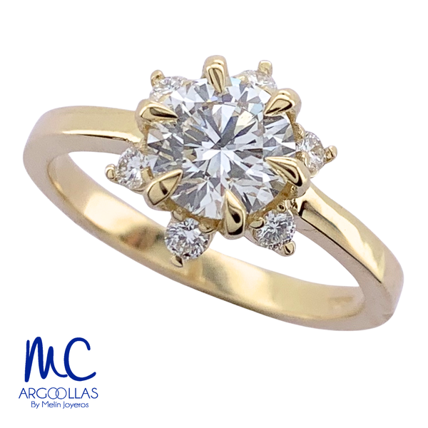 ANILLO DE COMPROMISO DIAMANTE DE LABORATORIO - 668440971