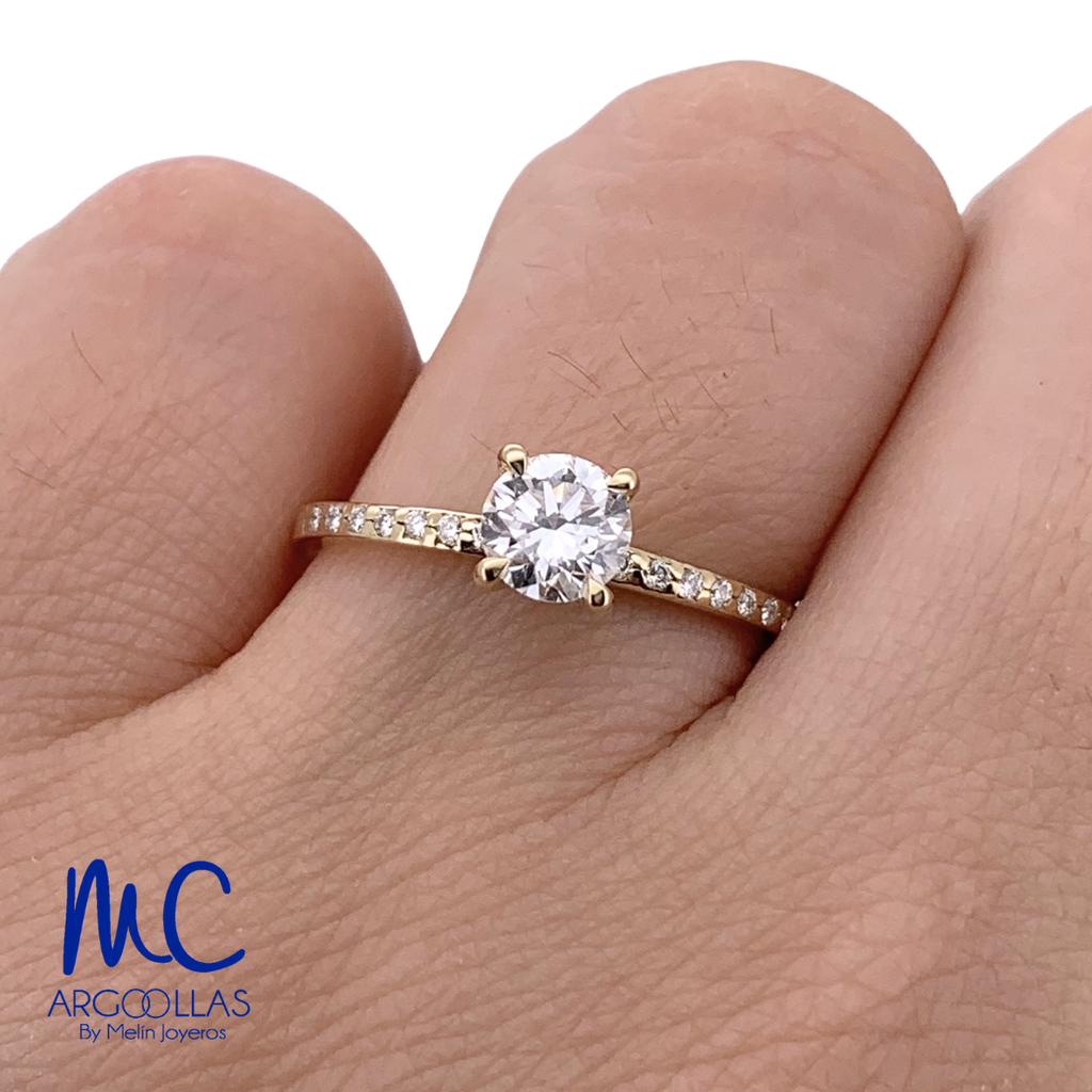 ANILLO DE COMPROMISO DIAMANTE DE LABORATORIO - 674520281