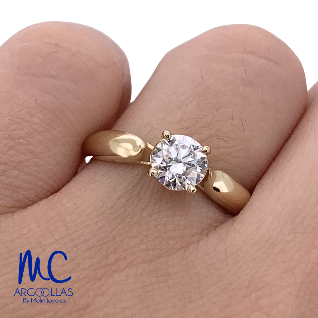 ANILLO DE COMPROMISO DIAMANTE DE LABORATORIO - 771602654