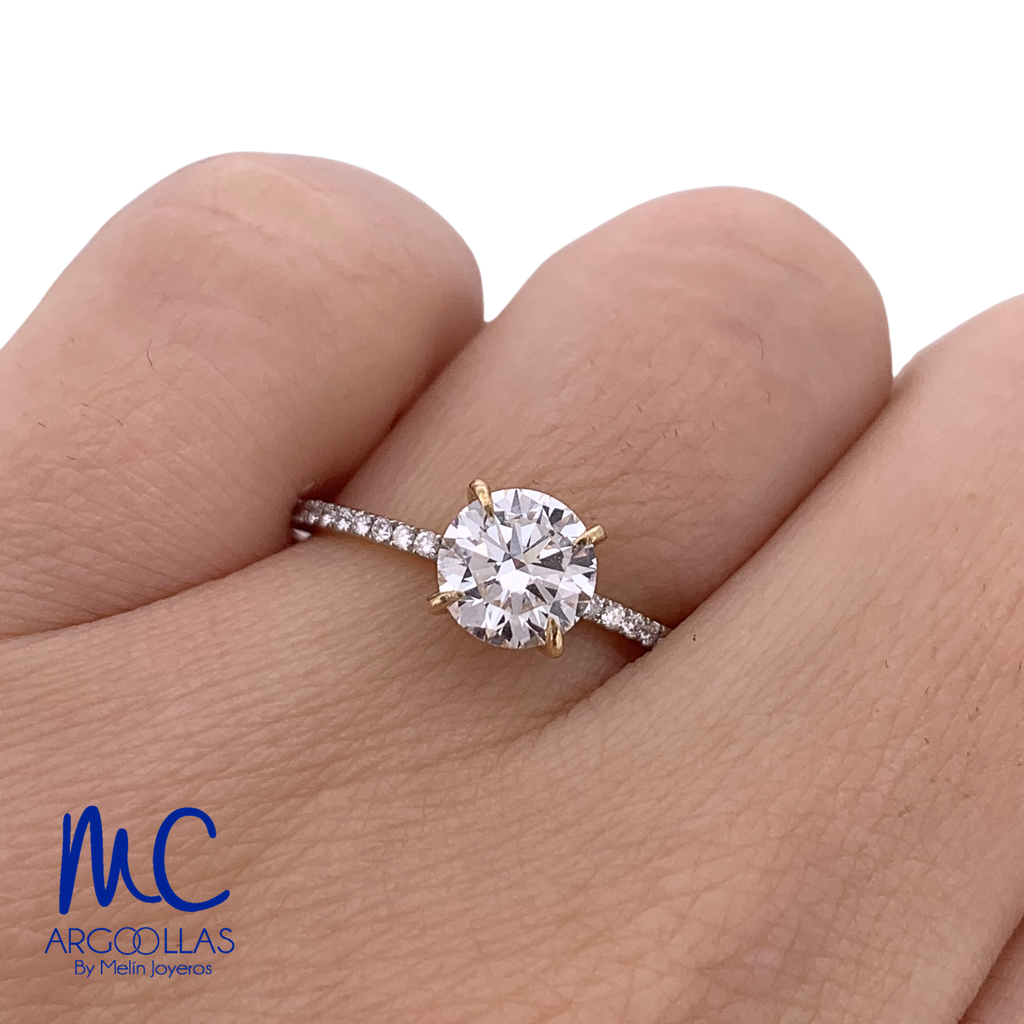 ANILLO DE COMPROMISO DIAMANTE DE LABORATORIO - 694595090