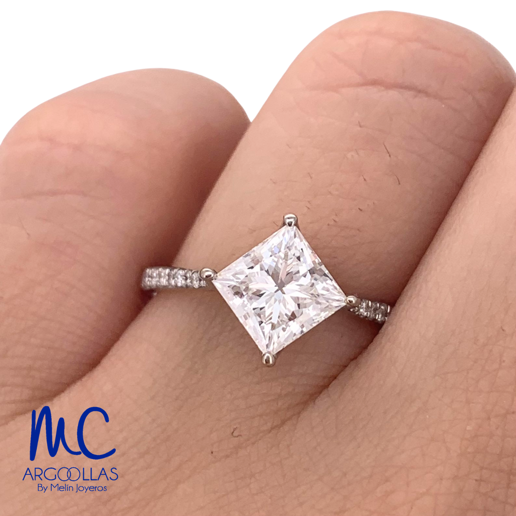 ANILLO DE COMPROMISO DIAMANTE DE LABORATORIO - SPR7808