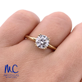 ANILLO DE COMPROMISO DIAMANTE DE LABORATORIO - 651425703
