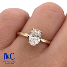 ANILLO DE COMPROMISO DIAMANTE DE LABORATORIO - 10279