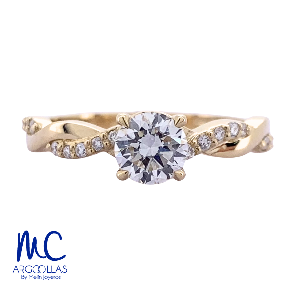 ANILLO DE COMPROMISO DIAMANTE DE LABORATORIO - 671448764