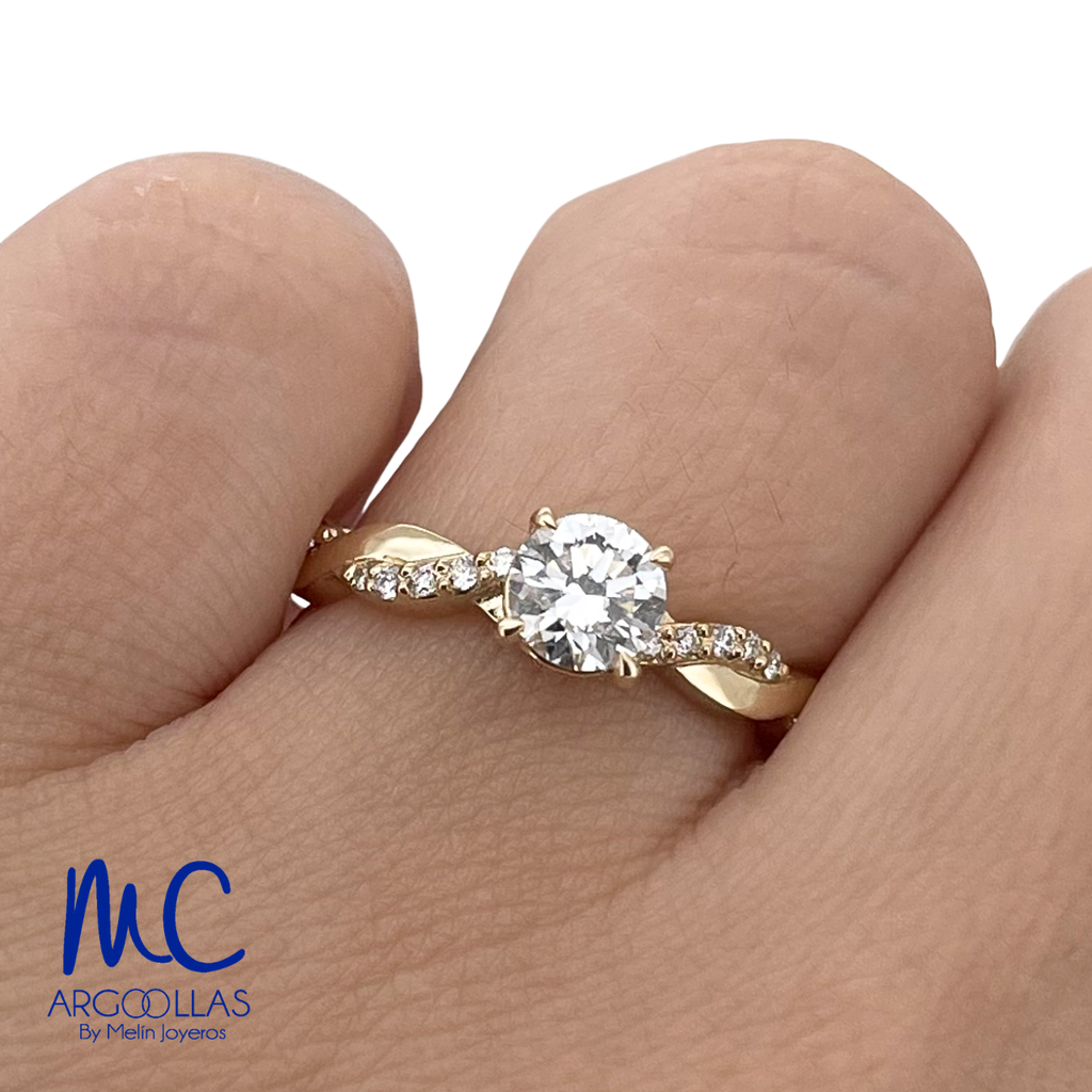 ANILLO DE COMPROMISO DIAMANTE DE LABORATORIO - 671448764