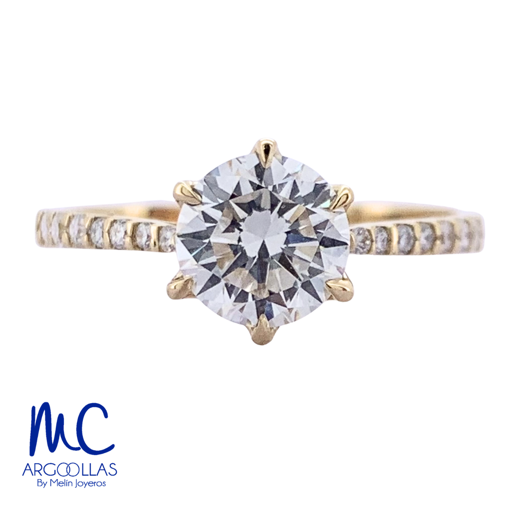ANILLO DE COMPROMISO DIAMANTE DE LABORATORIO - 695503595
