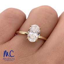ANILLO DE COMPROMISO DIAMANTE DE LABORATORIO - 10105