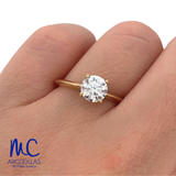 ANILLO DE COMPROMISO DIAMANTE DE LABORATORIO - 627489529