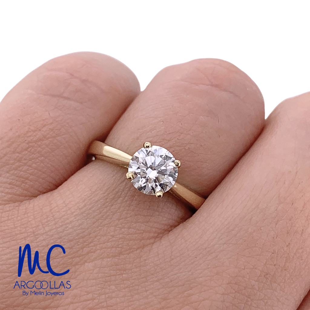 ANILLO DE COMPROMISO DIAMANTE DE LABORATORIO - 691582148