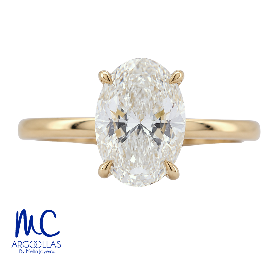 ANILLO DE COMPROMISO DIAMANTE DE LABORATORIO - 10106